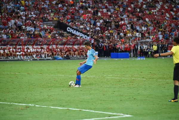 Kallang Singapore 26Jul2018 Rodrigo Jugador Del Atlético Madrid Acción Antes —  Fotos de Stock