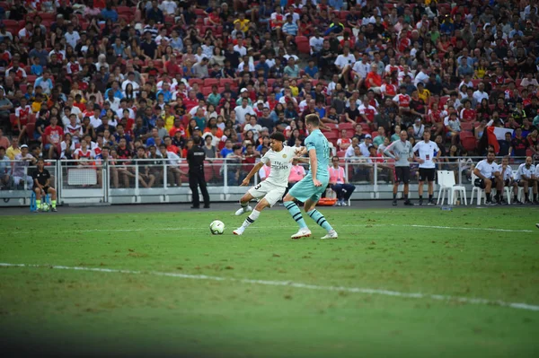 Kallang Singapore 28Jul2018 Adrien Rabiot Player Psg Action Icc2018 Arsenal — Stock Photo, Image