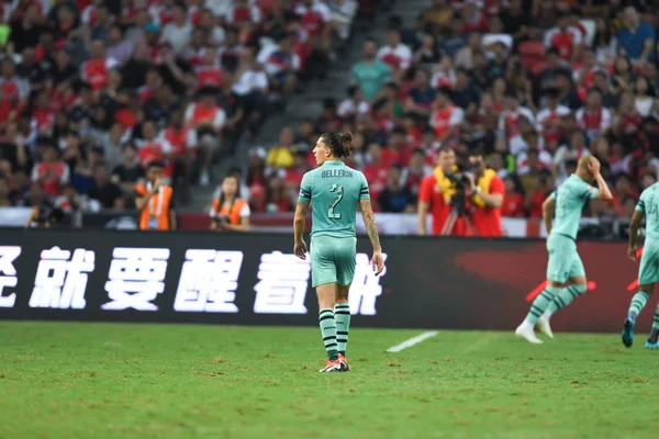 Kallang Singapore 28Jul2018 Hector Bellerin Jugador Arsenal Acción Durante Icc2018 —  Fotos de Stock