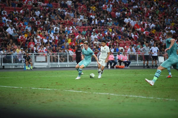 Kallang Singapore 28July 2018 Adrien Rabiot Spelare Psg Aktion Icc2018 — Stockfoto