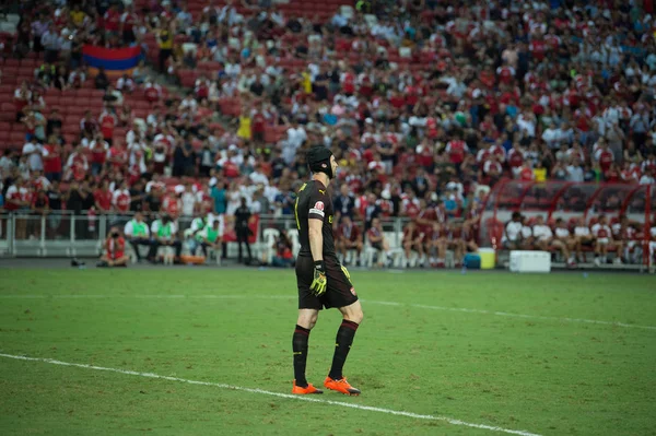 Kallang Singapur 26Jul2018 Petr Cech Cephanelik Oyuncusu Icc2018 Atletico Madrid — Stok fotoğraf