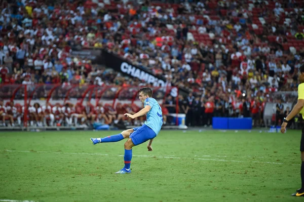 Kallang Singapore 26Jul2018 Borja Ganha Jogador Atlético Madrid Ação Antes — Fotografia de Stock