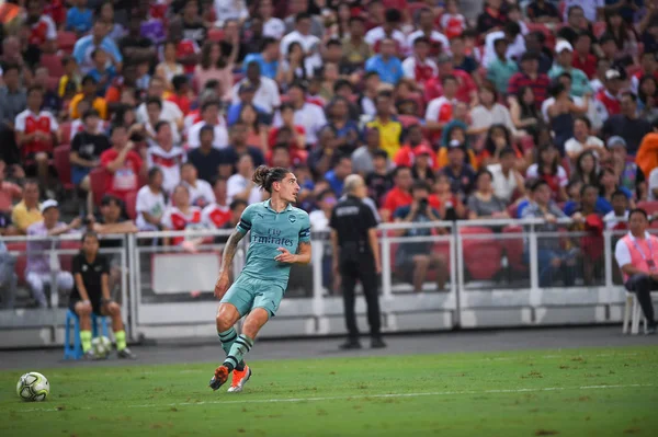 Kallang Singapore 28Jul2018 Hector Bellerin Jucător Arsenal Acțiune Timpul Icc2018 — Fotografie, imagine de stoc