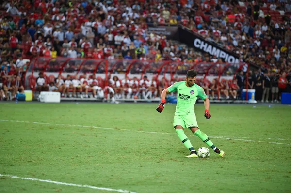 Kallang Singapore 26Jul2018 Antonio Adan Hráč Atletico Madrid Akci Před — Stock fotografie