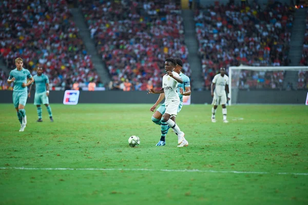 Kallang Singapore 28Jul2018 Arthur Zagre Jugador Psg Acción Durante Icc2018 — Foto de Stock