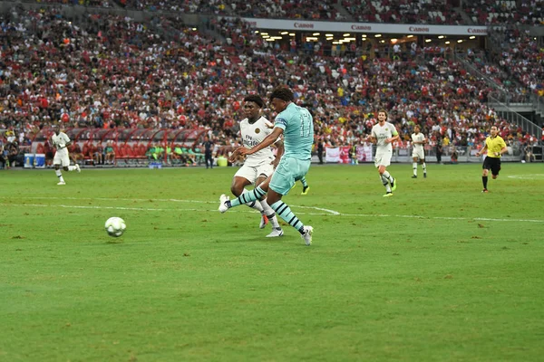 Kallang Singapore 28Jul2018 Alex Iwobi Player Arsenal Action Icc2018 Arsenal — Stock Photo, Image