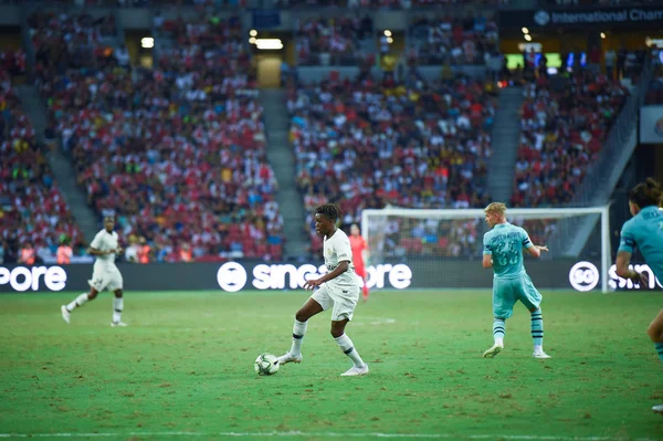 Kallang Singapore 28Jul2018 Arthur Zagre Player Psg Action Icc2018 Arsenal — Stock Photo, Image