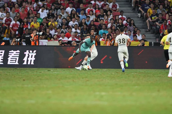 Kallang Singapore 28Jul2018 Eddie Nketiah Hráč Arzenálu Akci Během Icc2018 — Stock fotografie