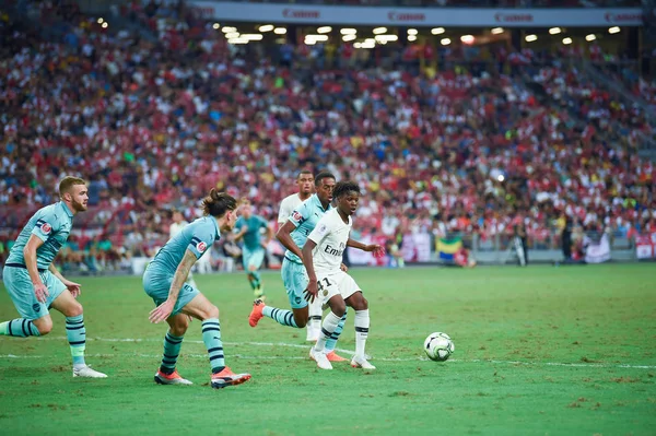 Kallang Singapour 28Juillet2018 Arthur Zagre Joueur Psg Action Pendant Icc2018 — Photo