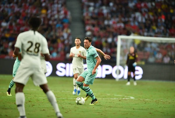 Калланг Сингапур 28Июль2018 Mesut Ozil Игрок Арсенала Действии Время Icc2018 — стоковое фото
