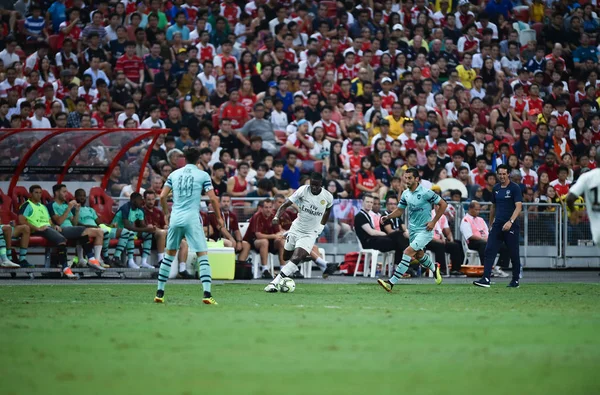 Kallang Singapore 28Jul2018 Stanley Nsoki Jogador Psg Ação Durante Icc2018 — Fotografia de Stock