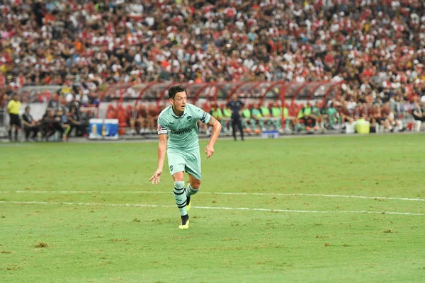 Калланг Сингапур 28Июль2018 Mesut Ozil Игрок Арсенала Действии Время Icc2018 — стоковое фото