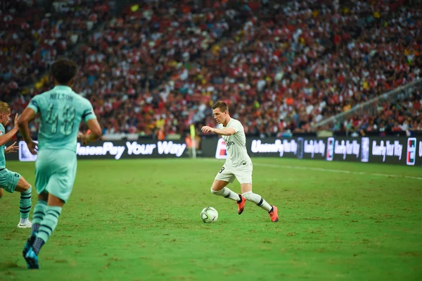 Kallang Singapore 28Jul2018 Giovani Celso Jugador Psg Acción Durante Icc2018 —  Fotos de Stock