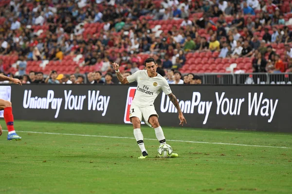 Kallang Singapore 30Jul2018 Angel Maria Jogador Psg Ação Durante Icc2018 — Fotografia de Stock