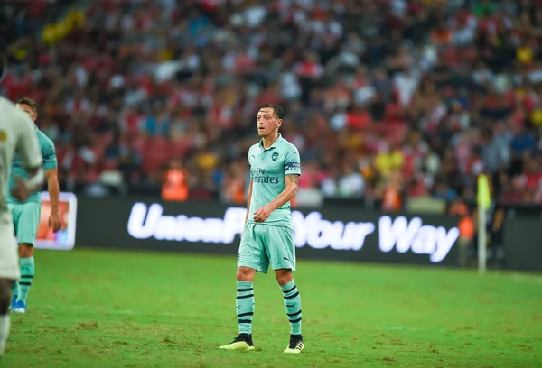 Kallang Singapore 28Jul2018 Mesut Ozil Jugador Arsenal Acción Durante Icc2018 — Foto de Stock