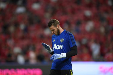 Kallang-Singapur-20jul2019: David de GEA #1 Manchester oyuncusu