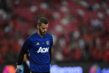 Kallang-Singapur-20jul2019: David de GEA #1 Manchester oyuncusu