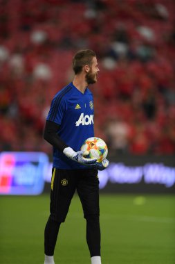 Kallang-Singapur-20jul2019: David de GEA #1 Manchester oyuncusu
