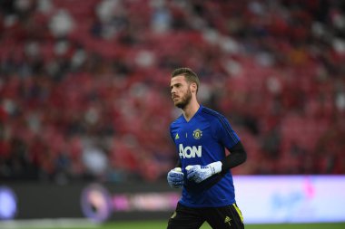 Kallang-Singapur-20jul2019: David de GEA #1 Manchester oyuncusu