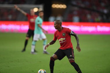 Kallang-Singapur-20jul2019: Ashley genç #18 Mancheste oyuncusu