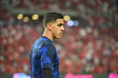 Kallang-Singapur-20jul2019: Joel Pereira #40 Mancheste oyuncusu