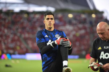 Kallang-Singapur-20jul2019: Joel Pereira #40 Mancheste oyuncusu