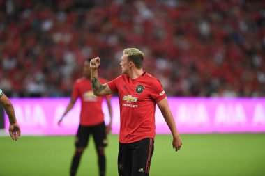 Kallang-Singapur-20jul2019: Phil Jones #4 oyuncu Manchester u