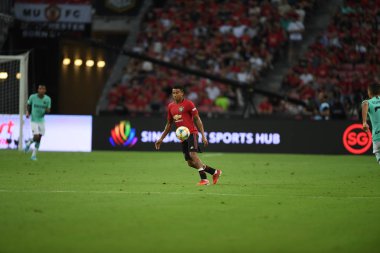 Kallang-Singapur-20jul2019: Jesse Lingard #14 manchest oyuncusu