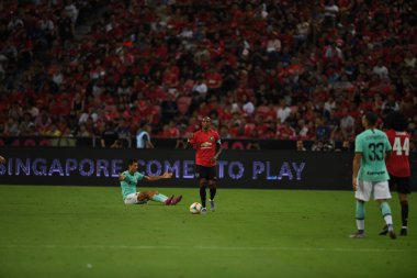 Kallang-Singapur-20jul2019: Ashley genç #18 Mancheste oyuncusu