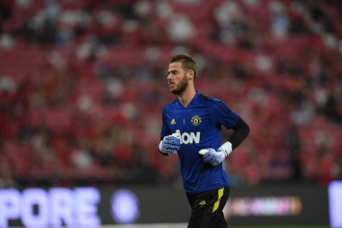 Kallang-Singapur-20jul2019: David de GEA #1 Manchester oyuncusu