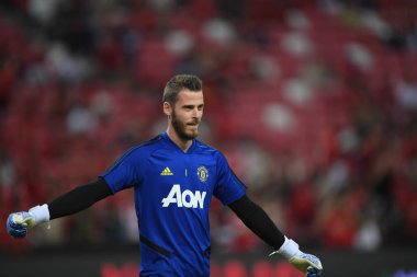 Kallang-Singapur-20jul2019: David de GEA #1 Manchester oyuncusu