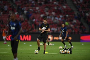Kallang-Singapur-20jul2019: Michael Carrick personel antrenörü manch