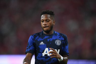 Kallang-Singapur-20jul2019: Fred #17 oyuncu Manchester United