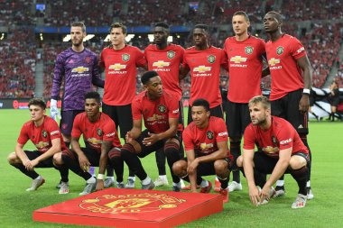 Kallang-Singapur-20jul2019: Manchester United oyuncusu Actio 'da