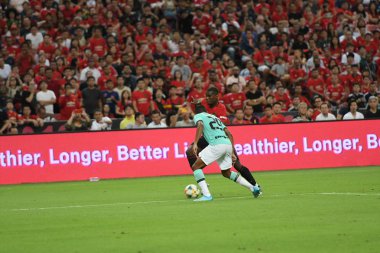 Kallang-Singapur-20jul2019: Paul Pogba #6 Manchester u oyuncusu