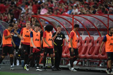 Kallang-Singapur-20jul2019: Manchester United oyuncusu Actio 'da