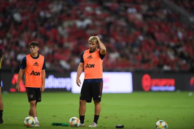 Kallang-Singapur-20jul2019: Luke Shaw #23 oyuncu Manchester u