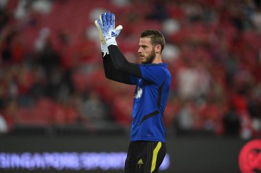 Kallang-Singapur-20jul2019: David de GEA #1 Manchester oyuncusu