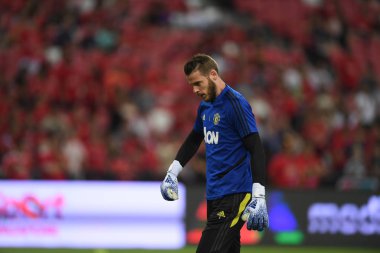 Kallang-Singapur-20jul2019: David de GEA #1 Manchester oyuncusu
