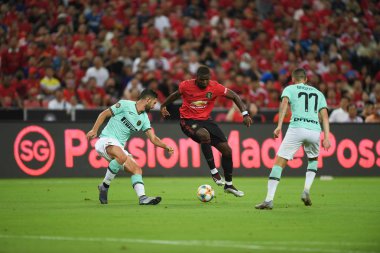 Kallang-Singapur-20jul2019: Paul Pogba #6 Manchester u oyuncusu
