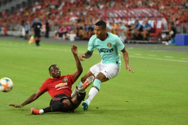 Kallang-Singapur-20jul2019: Aaron WAN-bissaka #29 Manchester oyuncusu