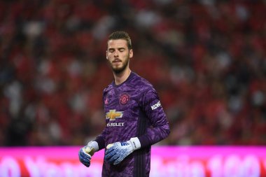Kallang-Singapur-20jul2019: David de GEA #1 Manchester oyuncusu