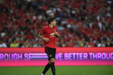 Kallang-Singapur-20jul2019: Victor Lindelof #2 Manches oyuncusu