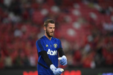 Kallang-Singapur-20jul2019: David de GEA #1 Manchester oyuncusu