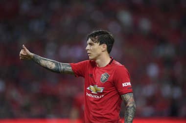 Kallang-Singapur-20jul2019: Victor Lindelof #2 Manches oyuncusu