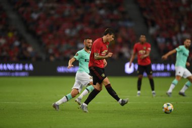 Kallang-Singapur-20jul2019: Victor Lindelof #2 Manches oyuncusu