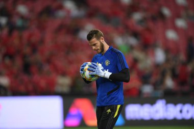 Kallang-Singapur-20jul2019: David de GEA #1 Manchester oyuncusu