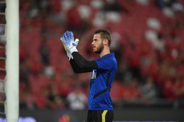 Kallang-Singapur-20jul2019: David de GEA #1 Manchester oyuncusu