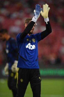 Kallang-Singapur-20jul2019: David de GEA #1 Manchester oyuncusu