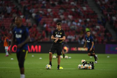 Kallang-Singapur-20jul2019: Michael Carrick personel antrenörü manch